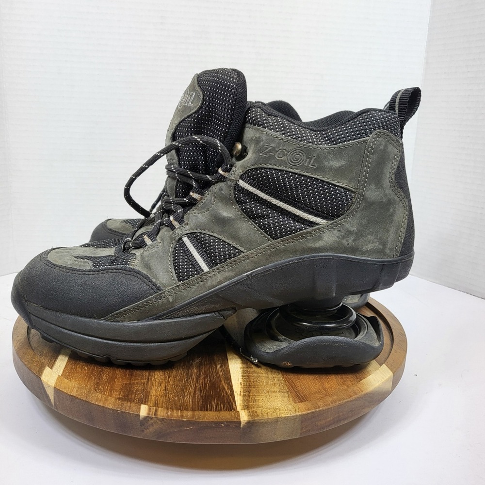 Z-Coil Outback Hiking Boots Mens 8 Gray Good Spring Heel Techwear Gorpcore